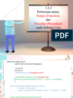 1.6.3 Perbezaan Antara Dan Pada Subatur Cara: Fungsi (Function) Prosedur (Procedure)