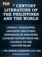 LESSON 1 21st Century Literature in The Philippines and The World