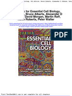 Test Bank For Essential Cell Biology 5th Edition Bruce Alberts Alexander D Johnson David Morgan Martin Raff Keith Roberts Peter Walter