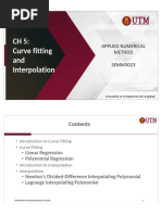 5 Curve Fitting and Interpolation