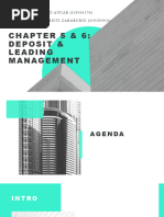 Chapter 5 & 6 (Deposit & Lending Management)