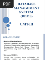 DBMS Unit-3 (Functional Dependency)