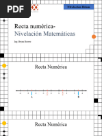 Recta Numerica Nivelacion