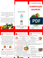 Folder Alimentação Saudável