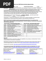 Infrastructure HUB Subcontracting Opportunities