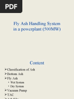 Ash Handling Systen in A Power Plant