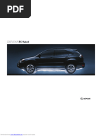 Lexus RX400h Brochure 2007