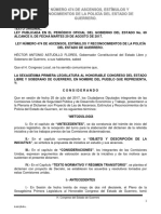 Ley de Ascensos Estimulos y Reconocimientos de La Policia Del Estado de Guerrero 474 2021-03-10