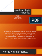 Conceptos de Ley, Regla y Norma