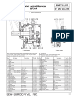 Sew-Eurodrive, Inc.: Parallel Helical Reducer RF70A