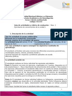 Guía de Actividades y Rúbrica de Evaluación - Unidad 1 - Paso 2 - Ejercitación Conocimientos de La Unidad 1