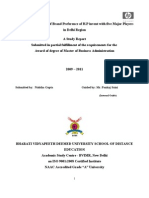 Study of Comparative Analysis of Brand Preference of H.P Computers With Five Major Players in Delhi Region