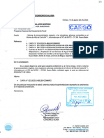 Carta #065 Alhba Lima Informe de Pronunciamiento Respecto A Dos Situaciones Adeversas Hito N°1 Nuevo Belen