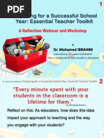 Preparing For A Successful School Year Essential Teacher Toolkit - Dr. Mohamed Ibrahim