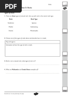 t2 S 846 Year 3 Rocks End of Unit Assessment - Ver - 2