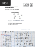 Tarea Ejercicios 2, 3, 4 Compuertas NAND y NOR