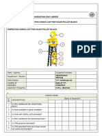 Chain Pulley Block Inspection Checklist