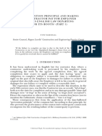 Tony Marshall, 'The Prevention Principle and Making The Contractor Pay For Employer Delay Is English Law Departing From Its Roots (Part 1)