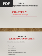 Chapter 7 - Introduction To Arrays