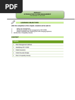 MODULE 1 - Risk Management