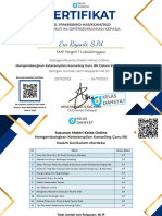 Sertifikat Keterampilan Konseling Guru Kurikulum Merdeka Era Riyanti, S.PD