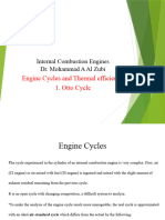 Engine Cycles (Otto)