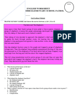 2 ENGLISH WORKSHEET Folktale Kelas 6 SD