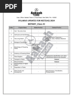 Aakash Revised Syllabus