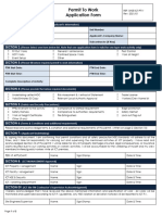 ICT Permit To Work Application - Rev 2021