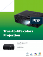 True-To-Life Colors Projection: Acer Projector X1