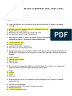 Examen para Trabajos en Altura Pastorcitos