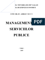 Managementul Serviciilor Publice Micu 2008 2009