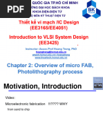 Part1 Chapter2 FAB and Photolithography EE3165 EE3425 EE4051