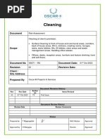 Risk Assessment For Cleaning Services