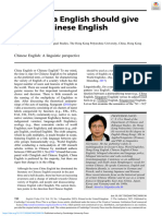 Why China English Should Give Way To Chinese Engli