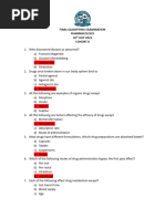 Pharmacology Exam COHORT 8