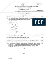 Linear Control Systems Dec 2022