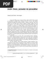 André Green, Pensador Da Psicanálise