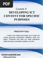 Lesson 4 - ICT Content