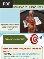 Chapter 2 General Orientation To Human Body and Basic Anatomical Terminology