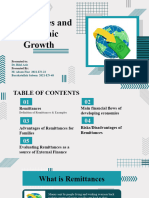 Remittances and Economic Growth: Presented To: Presented by