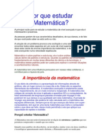 Por Que Estudar Matemática