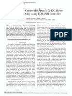 A Scheme To Control The Speed of A DC Motor With Time Delay Using LQR-PID Controller