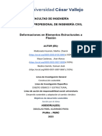 Deformaciones en Elementos Estructurales A Flexión - RESISTENSIA de MATERIALES