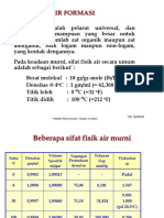 Sifat Fisik Air Formasi