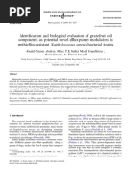 Identification and Biological Evaluation of Grapefruit Oil Components As Potential Novel Efflux Pump Modulators in Methicillin-Resistant Staphylococcus Aureus Bacterial Strains