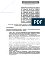 Dictamen de La Comisión de Economía Sobre Retiro AFP