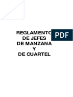 Jefes de Cuartel y de Manzana