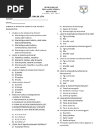 Examen Trimestral Tercer Año