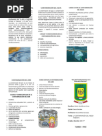La Contaminación Del Aire y Del Agua